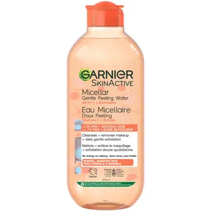 Garnier SkinActive Micellar Gentle Peeling Water 400ml with PHA, Glycolic Acid & Papaya Extract