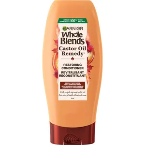 Garnier Whole Blends Castor Oil Remedy Conditioner 650 mL - Deeply Nourishes, Reinforces & Restores