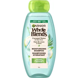 Garnier Whole Blends Coconut Water & Aloe Vera Shampoo 370ML - Nourishing Hydration for All Hair Types