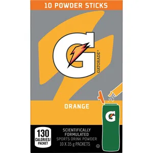 Gatorade Powder Orange 10x35g - Hydrate and Replenish with Trusted Electrolytes