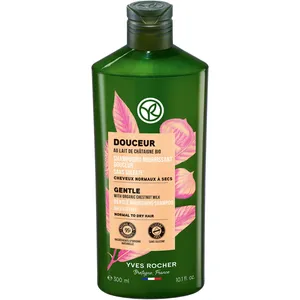 Gentle Nourishing Shampoo with Organic Chestnut Milk for Normal to Dry Hair - Sulfate-Free Formula