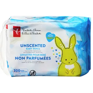 Gentle PC Wipes 3x Unscented with Aloe & Vitamin E for Baby's Soft Skin