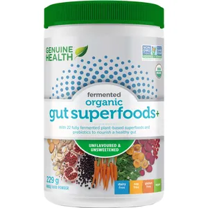 Genuine Health Ferm Superfoods Unflv - Organic Plant-Based 22 Superfoods for Gut Health