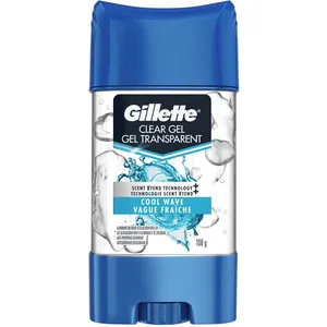 Gillette Clear Gel Antiperspirant, Cool Wave - 48-Hour Sweat & Odor Protection with Scent Xtend