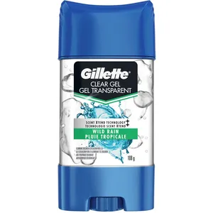 Gillette Clear Gel Antiperspirant with Scent Xtend, Wild Rain - 48-Hour Protection