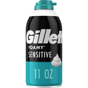 Gillette Foamy Sensitive Shave Cream 311g - Classic Comfort for Sensitive Skin, Extra Rich Lather