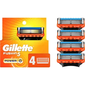 Gillette Fusion5 Power Men's Razor Blades - 4 Refills with Precision Trimmer for Smooth Shaves