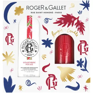 Gingembre Rouge Perfumed Water & Candle Set - Energizing Ginger Fragrance for Mind and Body Wellness