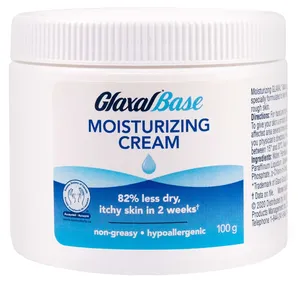 Glaxal Moisturizing Cream - Hypoallergenic, Non-Greasy Relief for Dry, Chapped Skin