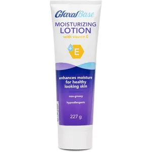 Glaxal Moisturizing Lotion with Vitamin E - Hypoallergenic, Non-Greasy Cream for Dry Skin Relief
