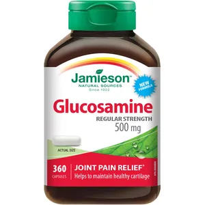 Glucosamine Regular Strength 500 mg Capsules for Joint Health and Pain Relief