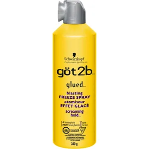 Glued® Blasting Freeze Spray for Extreme Hold - Messy & Spiked Styles, 300ml