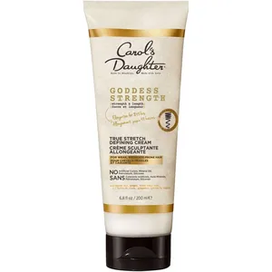 Goddess Strength True Stretch Defining Hair Cream with Castor Oil for Curly and Wavy Hair