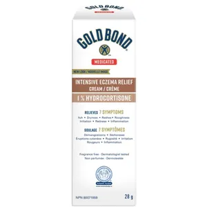 Gold Bond Eczema Relief Cream 1% Hydrocortisone for Itch, Dryness, Rashes, Redness & Inflammation