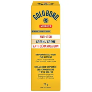 Gold Bond Medicated Anti-Itch Cream - Relief for Minor Skin Irritations, 1% Pramoxine Hydrochloride