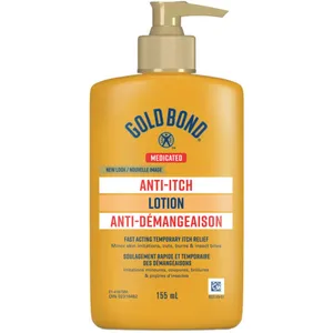 Gold Bond Medicated Anti-Itch Lotion for Fast Relief, 5% Dimethicone, 1% Pramoxine, Extra Moisturizing
