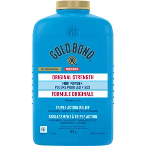 Gold Bond Medicated Foot Powder 283g - Triple Action Itch Relief, Moisture Absorption & Odour Control