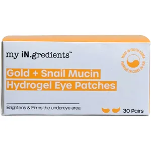 Gold + Snail Mucin Hydrogel Eye Patches for Radiant Skin - Deep Hydration & Firming Effect