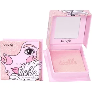 Golden Pink Tickle Powder Highlighter - Super-Silky & Buildable Radiance for Luminous Cheeks
