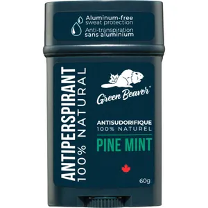 Green Beaver Pine Mint Antiperspirant - Natural, Long-Lasting Protection, Refreshing Scent 70g