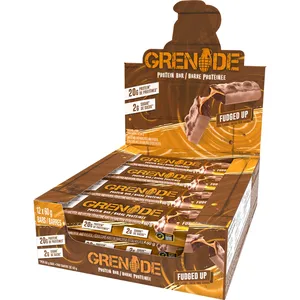 Grenade Carb Killa Fudged Up Protein Bar - 20g Protein, Low Sugar, Vegan, Gluten Free, Guilt-Free Treat