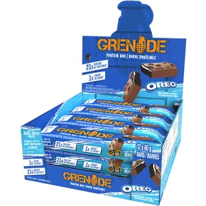 Grenade Carb Killa Oreo Cookie Protein Bar - 20g Protein, Low Sugar, Vegan, Gluten-Free