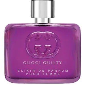 Gucci Guilty Elixir de Parfum for Women - Ambery Floral Woody Fragrance in Opulent Purple Bottle