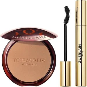 Guerlain Terracotta Bronzer & Noir G Mascara Set - 03 Medium Warm, 01 Black for Radiant Glow