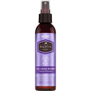 HASK Biotin 5 in 1 Leave-In Conditioner - Thickens, Moisturizes & Adds Shine - Frizz Control & Thermal Protection