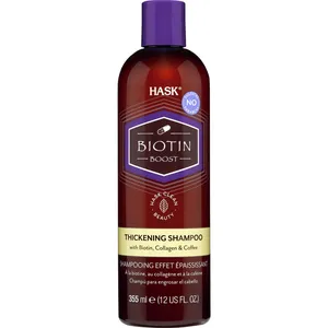 HASK Biotin Boost Thickening Shampoo - Volumizing Formula with Biotin, Collagen, and Coffee