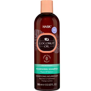 HASK Coconut Oil Nourishing Shampoo for Dry, Damaged Hair - Hydrates & Repairs with Natural Ingredients