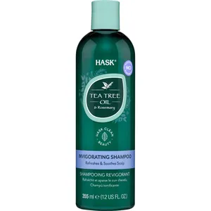 HASK Tea Tree Oil & Rosemary Invigorating Shampoo for Healthy-Looking Hair and Soothing Scalp