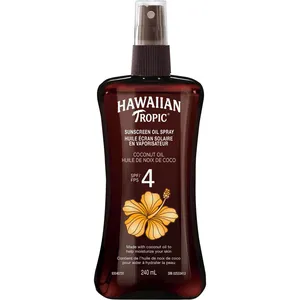 Hawaiian Tropic Moisturizing Dark Tanning Oil SPF 4 with Aloe & Vitamin E, Tropical Fragrance