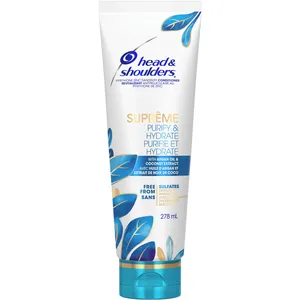 Head & Shoulders Supreme Purify & Hydrate Conditioner, 278 mL with Argan Oil & Coconut Water