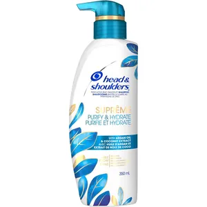 Head & Shoulders Supreme Purify & Hydrate Shampoo - Argan Oil & Coconut Extract, 350 mL