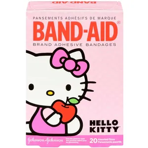 Hello Kitty Adhesive Bandages for Kids - 20 Sterile Adhesive Bandages for Cuts and Scrapes
