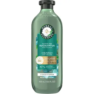 Herbal Essences Eucalyptus Sulfate Free Conditioner 400 mL - Scalp Balance, Aloe Vera & Camellia Oil