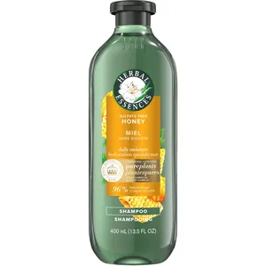 Herbal Essences Honey Daily Moisture Shampoo 400 mL, Sulfate Free with Camellia Oil & Aloe Vera