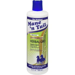 Herbal Gro Conditioner by Mane N Tail - Nourishing Formula for Shiny, Healthy Hair, 12 oz