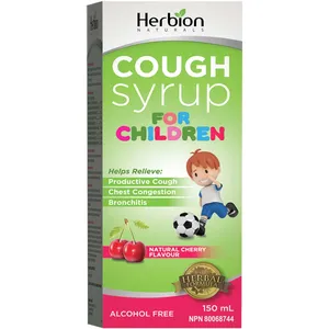 Herbion Cough Syrup for Children - Herbal Relief for Cough, Chest Congestion, Ages 6 and Up