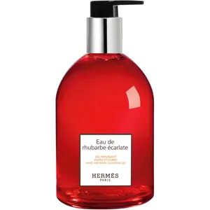 Hermès Eau de Rhubarbe Écarlate Hand and Body Cleansing Gel - 300ml, Crisp Rhubarb and Musk Notes