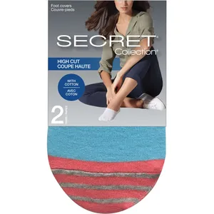 High Cut Foot Covers in Blanc - Discreet Cotton Shoe Protection for Everyday Comfort