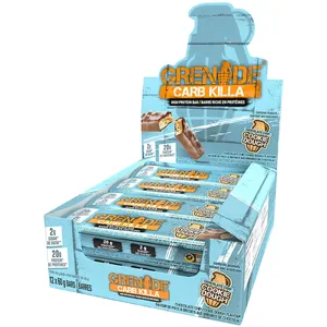 High Protein Bar with 20g Protein and Only 2g Sugar - Chocolate Chip Cookie Dough Flavor