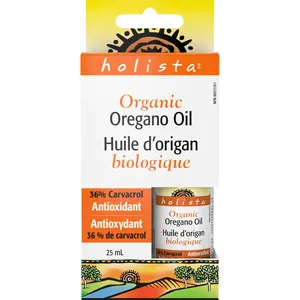 Holista Organic Oregano Oil 36% Carvacrol - Natural Antioxidant & Antimicrobial Support