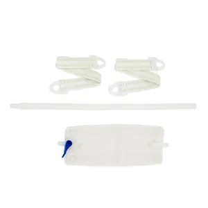 Hollister 9655 Vented Leg Bag Combination Pack - Sterile, Latex-Free, Large 30Oz, 900ml