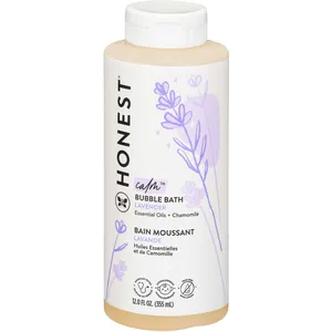Honest Beauty Lavender Bubble Bath - Calm for Self-Care and Baby Bathtime Routine