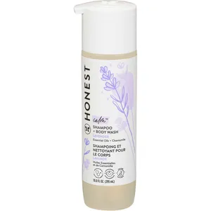 Honest Beauty Shampoo & Body Wash Calm Lavender 295mL for Baby and Family Gentle Cleansing