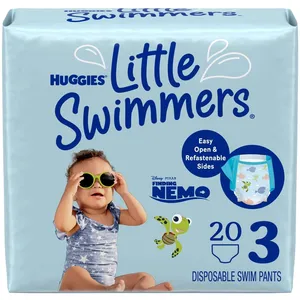 Huggies Little Swimmers Swim Diapers Size 3 Small for Water Fun - Best-Selling Disposable Swim Pants