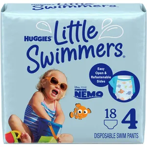 Huggies Little Swimmers Swim Diapers Size 4 Medium - Best for Pool, Beach & Splash Park Fun