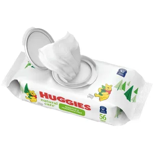 Huggies Natural Care Sensitive Baby Wipes, Unscented, 1 Flip-Top Pack - Gentle Clean for Delicate Skin